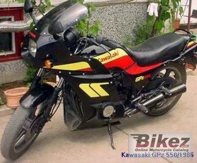 1986 Kawasaki GPZ 550 rated